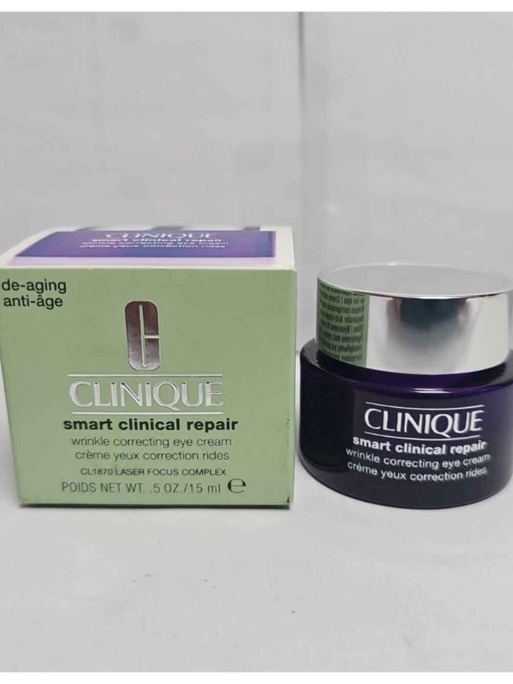Clinique Smart Clinical Repair Wrinkle Correcting Eye Cream 15ml 0.5oz NEW
